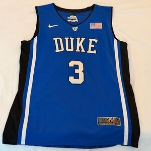 Allen Duke Blue Basketball Jersey with Number 3